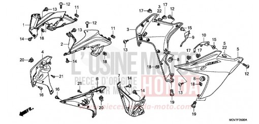 LOWER COWL CBR600FB de 2011